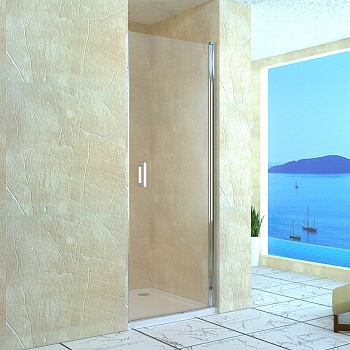 Душевая дверь в нишу RGW Leipzig LE-03 90 профиль Хром стекло прозрачное