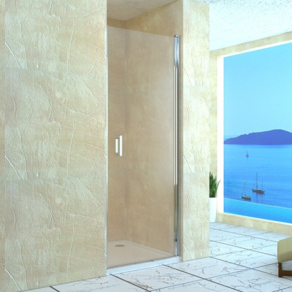 Душевая дверь в нишу RGW Leipzig LE-03 90 профиль Хром стекло прозрачное