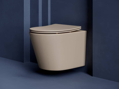 Подвесной унитаз Balearica Rimless (цвет Капучино Матовый) Подвесной унитаз Balearica Rimless (цвет Капучино Матовый)