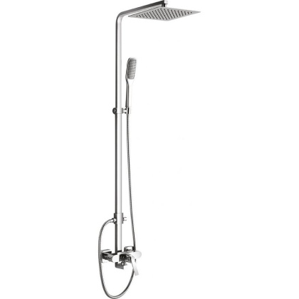 CITY-F-CD-01 Душевая стойка со смесителем с верхним и ручным душем CITY-F-CD-01 Душевая стойка со смесителем с верхним и ручным душем