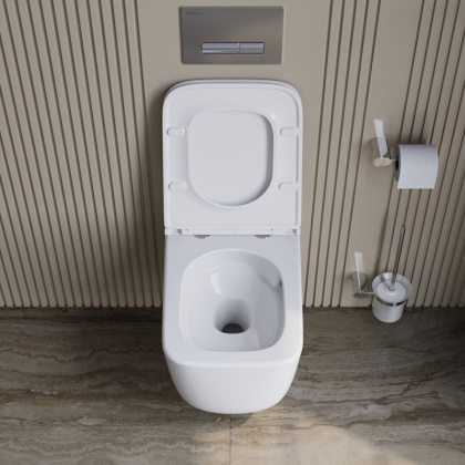 LUCE-TOR Унитаз подвесной безободковый с сиденьем дюропласт soft close, BB076CH-TOR/SC LUCE-TOR Унитаз подвесной безободковый с сиденьем дюропласт soft close, BB076CH-TOR/SC