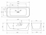 Акриловая ванна ABBER AB9331-1.6 L белая