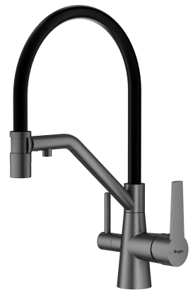 Смеситель Raglo для кухни со съемным гибким изливом, с магнитным фиксатором излива, с подключением фильтра питьевой воды R80.62.09