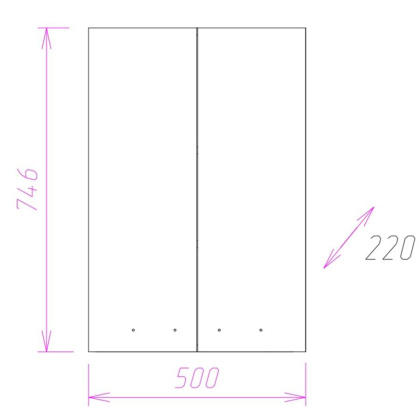 Шкаф Onika Кредо 50 подвесной, белый Шкаф Onika Кредо 50 подвесной, белый