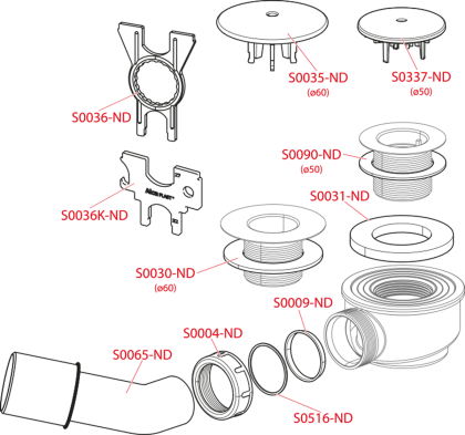 Слив для душевого поддона, сниженный Слив для душевого поддона, сниженный