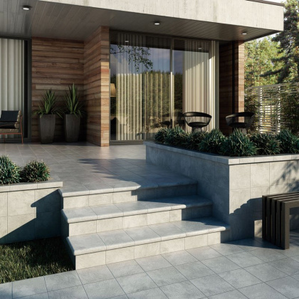 Фронтальная ступень PELDANO BOSTON GREY 33X33Х4, Boston Фронтальная ступень PELDANO BOSTON GREY 33X33Х4, Boston