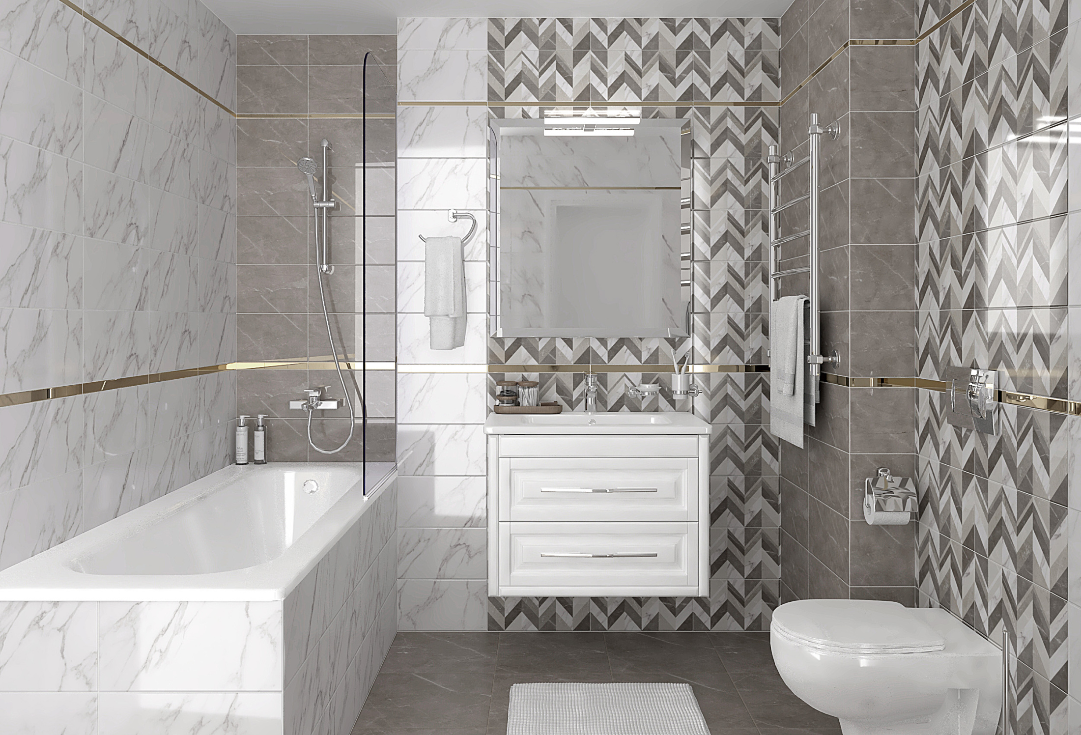 Venus Плитка настенная белый 08-00-00-2680 20х40