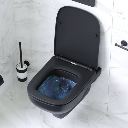 C85A1700MBSC X-Joy S Унитаз подвесной FlashClean с сиденьем микролифт, черн мат C85A1700MBSC X-Joy S Унитаз подвесной FlashClean с сиденьем микролифт, черн мат