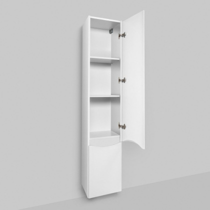 M80CHR0356WG Like, шкаф-колонна, подвесной, правый, 35 см, двери, Белый, глянец, ш