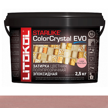 Затирка эпоксидная STARLIKE COLOR CRYSTAL EVO, S.830 Rosa Kyoto 2,5кг Затирка эпоксидная STARLIKE COLOR CRYSTAL EVO, S.830 Rosa Kyoto 2,5кг