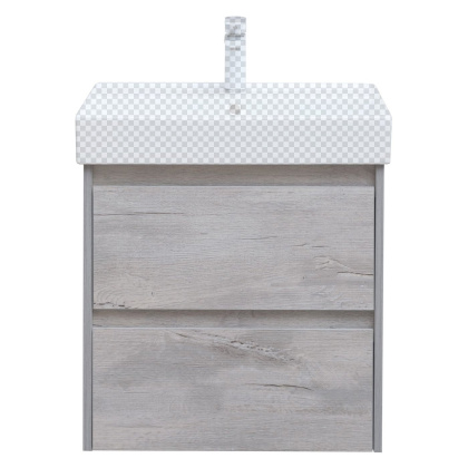 Тумба под раковину Aquanet Nova Lite 60 дуб белый (2 ящика)