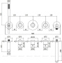 Смеситель для ванны с душем Paffoni Modular Box MDE001CR Смеситель для ванны с душем Paffoni Modular Box MDE001CR