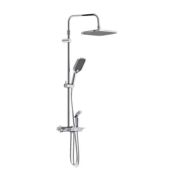 953770000 Gala ДС с ванно-душевым ТМС смесителем-полкой и гиг.душем, Хром