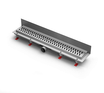 Душевой лоток 85 см Creto Zigzag CRE-850 ZH-P с решеткой, хром Душевой лоток 85 см Creto Zigzag CRE-850 ZH-P с решеткой, хром