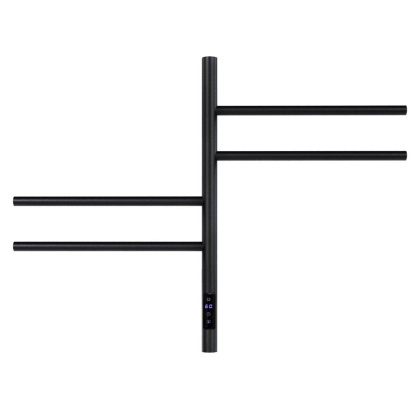 Полотенцесушитель электрический Vincea VTD-1S1CBE 43x60, черный, таймер Полотенцесушитель электрический Vincea VTD-1S1CBE 43x60, черный, таймер