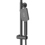 SLIDER-CD-GM Душевая стойка со смесителем, оружейная сталь SLIDER-CD-GM Душевая стойка со смесителем, оружейная сталь