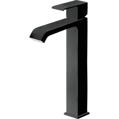 PORTA-LC-NOP Смеситель для накладных раковин, с донным клапаном, исполнение черный матовый