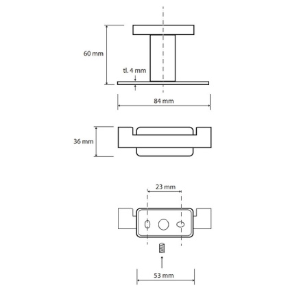 Двойной крючок Bemeta Niki 153106032 Хром