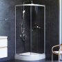 W88G-205-080MT64 X-Joy Twin Slide,  Душевое ограждение без  поддона, 80x80, профиль мат Хром