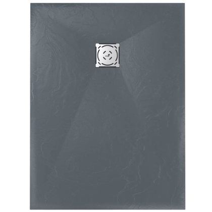 Душевой поддон  90*130*2,5 RGW ST-0139G Графит/Прямоуг Ø 90 мм Каменный