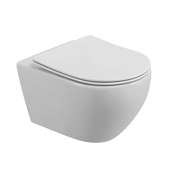 STREAM Унитаз подвесной безободковый со смывом "Торнадо" с сиденьем дюропласт soft close, CZR-2426-TH-TOR/SC STREAM Унитаз подвесной безободковый со смывом "Торнадо" с сиденьем дюропласт soft close, CZR-2426-TH-TOR/SC