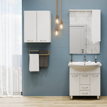 Шкаф Onika Кредо 50 подвесной, белый Шкаф Onika Кредо 50 подвесной, белый