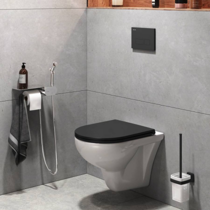 Набор подвесной унитаз с гигиеническим душем CK90H0203W Набор подвесной унитаз с гигиеническим душем CK90H0203W