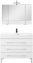 Комплект мебели для ванной Aquanet Верона NEW 100 белый (напольный 3 ящика) Комплект мебели для ванной Aquanet Верона NEW 100 белый (напольный 3 ящика)