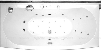 Карниз для ванны Aquanet Izabella полукруглый 160х70х75 Карниз для ванны Aquanet Izabella полукруглый 160х70х75