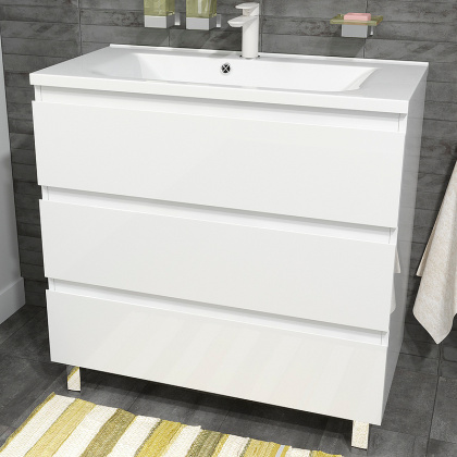 Комплект мебели Bali New 900х450 напольный 3 ящика (ШхГхВ) 898х446х860 Комплект мебели Bali New 900х450 напольный 3 ящика (ШхГхВ) 898х446х860