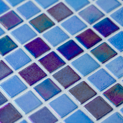 Стеклянная мозаика MIX DEEP BLUE 552/555, Shell