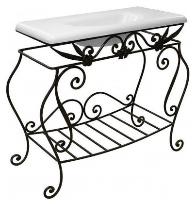 Кованая подставка для раковины "Каре" (патина)