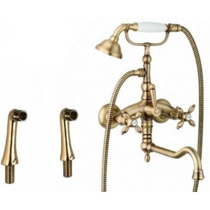 Смеситель ATLANTIS-NOSTALGIA-PBV2-01 Исполнение: Хром, Ручки: Хром 