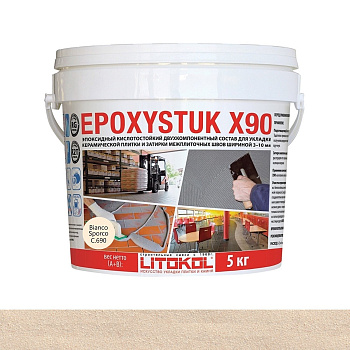 Затирка эпоксидная EPOXYSTUK X90С.690 Bianco Sporco 5кг Затирка эпоксидная EPOXYSTUK X90С.690 Bianco Sporco 5кг