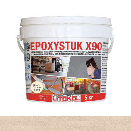 Затирка эпоксидная EPOXYSTUK X90С.690 Bianco Sporco 5кг Затирка эпоксидная EPOXYSTUK X90С.690 Bianco Sporco 5кг