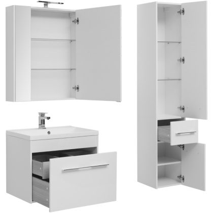 Тумба под раковину Aquanet Августа 75 белый Тумба под раковину Aquanet Августа 75 белый