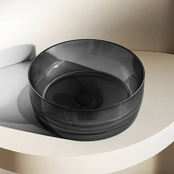 Раковина накладная прозрачная ABBER Kristall AT2804Onyx Раковина накладная прозрачная ABBER Kristall AT2804Onyx