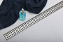 Душевой лоток 65 см Creto Zigzag CRE-650 ZN с решеткой, хром Душевой лоток 65 см Creto Zigzag CRE-650 ZN с решеткой, хром