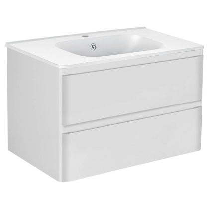 База под раковину Vico 800 подвесная, 2 выкатных ящика soft close, G.White