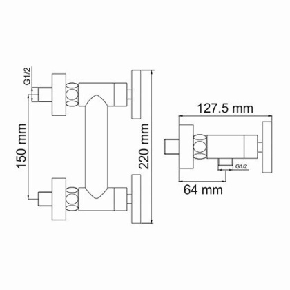Weser 7802 Смеситель для душа Weser 7802 Смеситель для душа