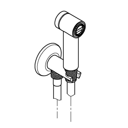 Гигиенический душ с угловым вентилем, 1 вид струи, GROHE Sena, хром, (26329000) Гигиенический душ с угловым вентилем, 1 вид струи, GROHE Sena, хром, (26329000)