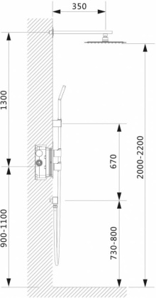 Душевая система Timo Petruma SX-5059/00SM скрытого монтажа с термостатом, хром Душевая система Timo Petruma SX-5059/00SM скрытого монтажа с термостатом, хром