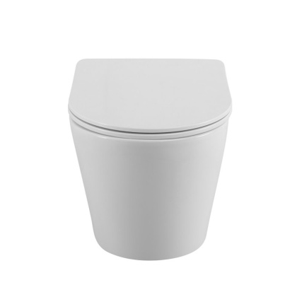 FLAY-R Унитаз подвесной безободковый с сиденьем дюропласт soft close, BB053CHR/SC FLAY-R Унитаз подвесной безободковый с сиденьем дюропласт soft close, BB053CHR/SC