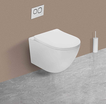 Унитаз подвесной Globo VT1-14ST Tornado, цвет белый, ультратонкое сиденье soft-close Унитаз подвесной Globo VT1-14ST Tornado, цвет белый, ультратонкое сиденье soft-close