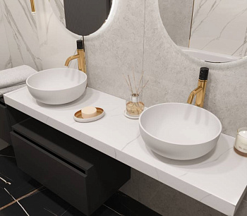 Столешница прямая FLAT CALACATTA 1610*460*70