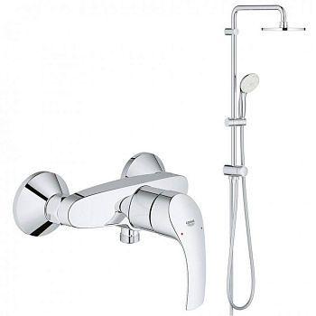 Душевая система Grohe Eurosmart 124410 хром Душевая система Grohe Eurosmart 124410 хром