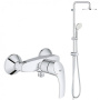 Душевая система Grohe Eurosmart 124410 хром Душевая система Grohe Eurosmart 124410 хром