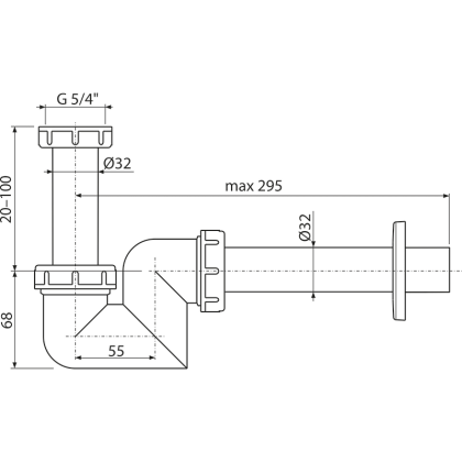 Слив для умываленика и биде, EKO Слив для умываленика и биде, EKO