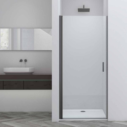 Душевая дверь Alpha VDP-3AL600CLGM, вороненая сталь, стекло прозрачное Душевая дверь Alpha VDP-3AL600CLGM, вороненая сталь, стекло прозрачное