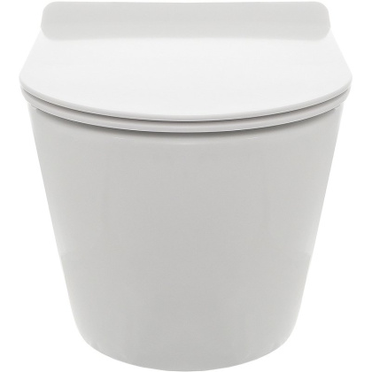 Унитаз подвесной безободковый AQUAme AQM2002 с крышкой-сиденьем микролифт, белый глянец Унитаз подвесной безободковый AQUAme AQM2002 с крышкой-сиденьем микролифт, белый глянец